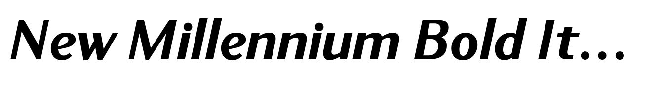 New Millennium Bold Italic
